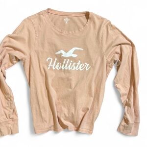 Hollister Peach Long Sleeve Shirt